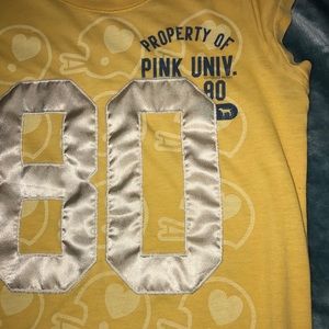 ⭐️4/$25 VS PINK Yellow Football Tee